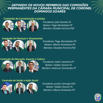 Novos Membros das Comissões 