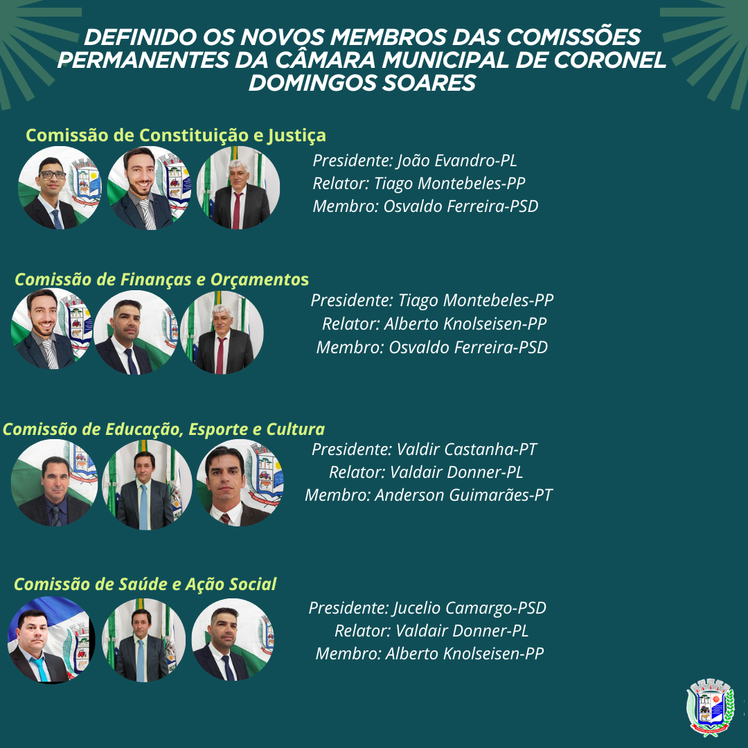 Novos Membros das Comissões 